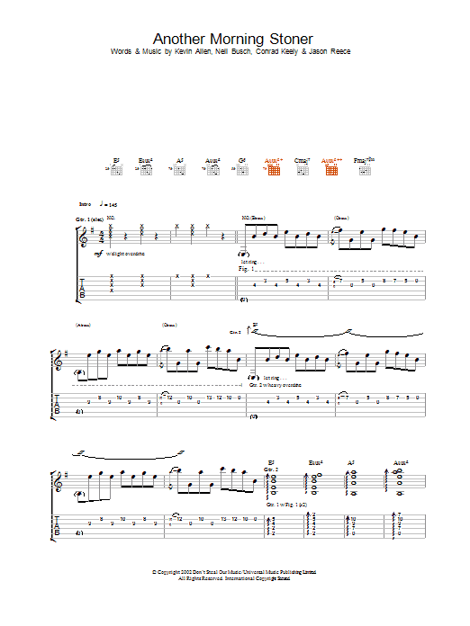 Learn to play And You Will Know Us By The Trail Of Dead Another Morning Stoner sheet music for Guitar Tab in minutes. And You Will Know Us By The Trail Of Dead Another Morning Stoner sheet music preview music notes and score for Guitar Tab including 6 page(s)
