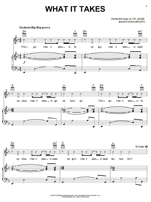 Learn to play Aaron Doyle What It Takes sheet music for Piano, Vocal & Guitar (Right-Hand Melody) in minutes. Aaron Doyle What It Takes sheet music preview music notes and score for Piano, Vocal & Guitar (Right-Hand Melody) including 4 page(s)