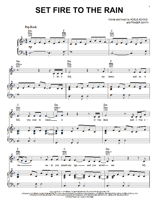 Adele Set Fire To The Rain sheet music preview music notes and score for Violin including 3 page(s)