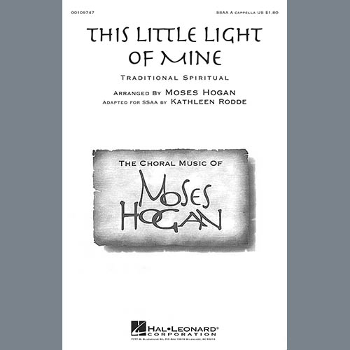 African-American Spiritual This Little Light Of Mine (arr. Moses Hogan) profile picture