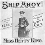 Download or print Scott & Mills Ship Ahoy! (All The Nice Girls Love A Sailor) Sheet Music Printable PDF 4-page score for Easy Listening / arranged Piano, Vocal & Guitar SKU: 114037