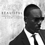 Download or print Akon Beautiful (feat. Colby O'Donis & Kardinal Offishall) Sheet Music Printable PDF 10-page score for Pop / arranged Piano, Vocal & Guitar (Right-Hand Melody) SKU: 69382