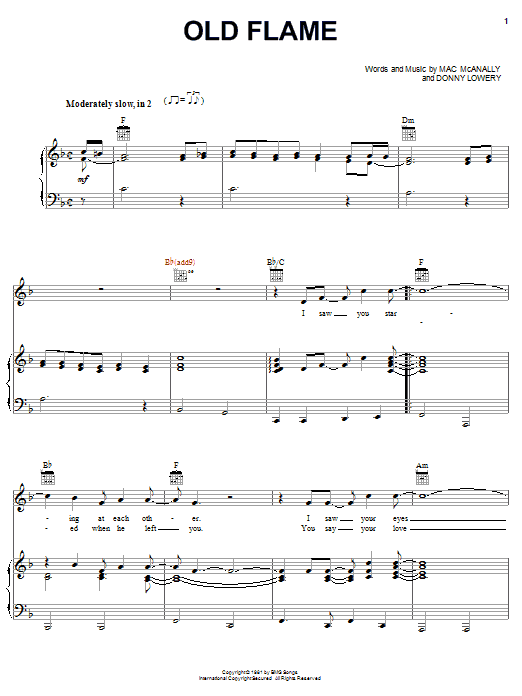 Learn to play Alabama Old Flame sheet music for Piano, Vocal & Guitar (Right-Hand Melody) in minutes. Alabama Old Flame sheet music preview music notes and score for Piano, Vocal & Guitar (Right-Hand Melody) including 5 page(s)