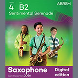 Download or print Alan Bullard Sentimental Serenade (Grade 4, list B2, from the ABRSM Saxophone Syllabus from 2026) Sheet Music Printable PDF 7-page score for Classical / arranged Alto Sax Solo SKU: 1766831