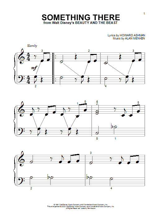 Learn to play Alan Menken Something There sheet music for Piano (Big Notes) in minutes. Alan Menken Something There sheet music preview music notes and score for Piano (Big Notes) including 5 page(s)
