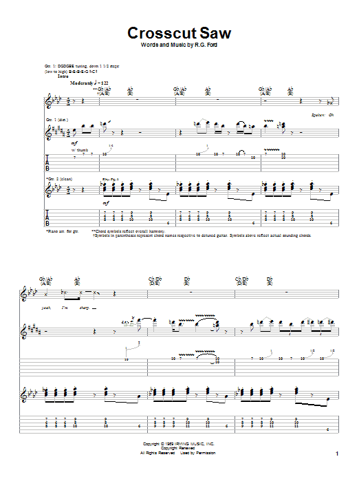 Learn to play Albert King Crosscut Saw sheet music for Guitar Tab in minutes. Albert King Crosscut Saw sheet music notes and chords