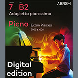 Download or print Alberto Ginastera Adagietto pianissimo (Grade 7, list B2, from the ABRSM Piano Syllabus 2025 & 2026) Sheet Music Printable PDF 2-page score for Classical / arranged Piano Solo SKU: 1555665