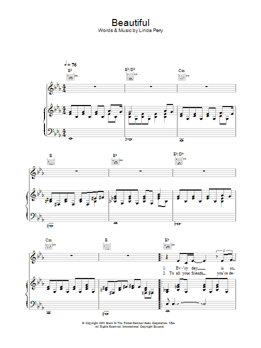 Learn to play Alex Parks Beautiful sheet music for Piano, Vocal & Guitar in minutes. Alex Parks Beautiful sheet music preview music notes and score for Piano, Vocal & Guitar including 5 page(s)