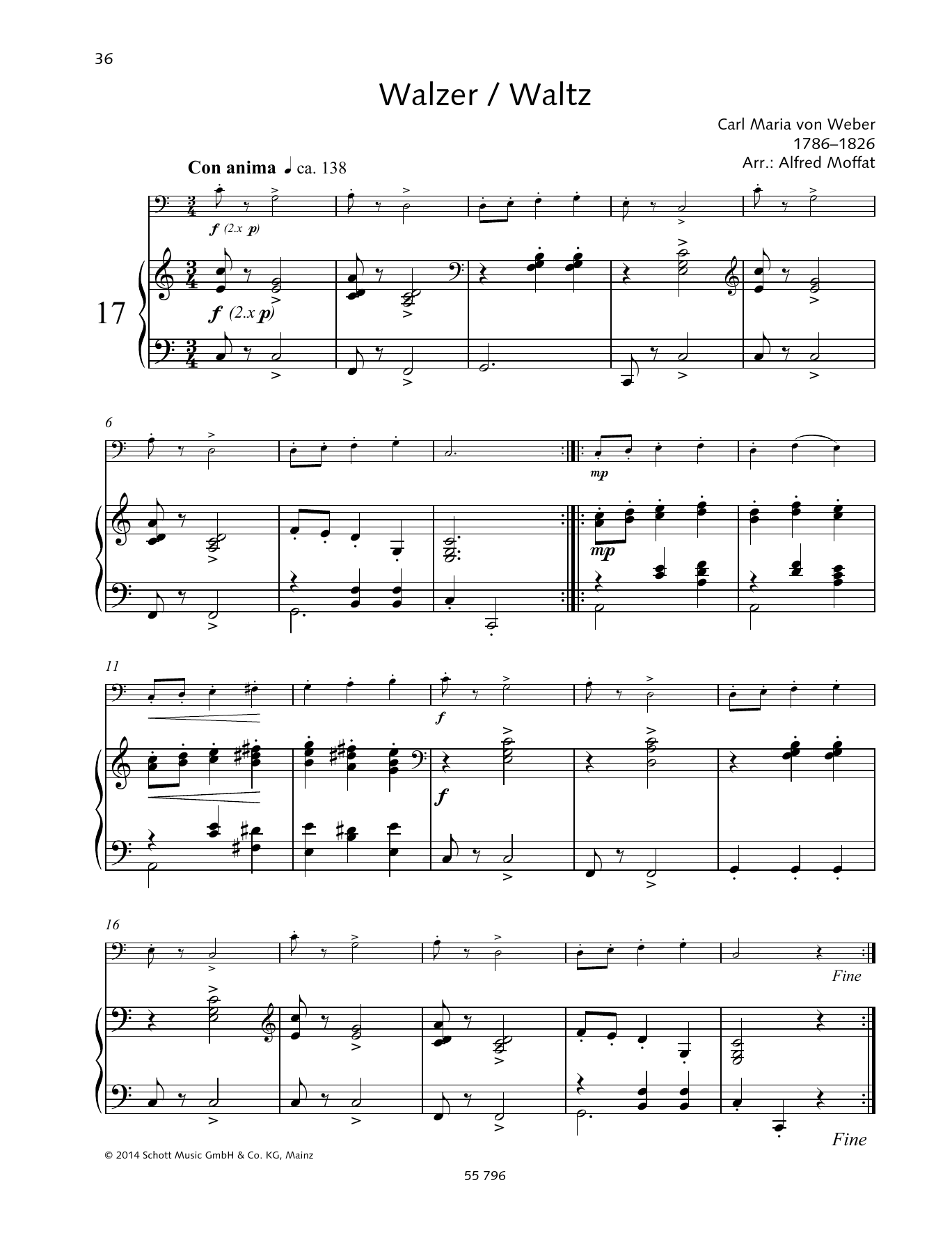 Learn to play Alfred Moffat Waltz sheet music for String Solo in minutes. Alfred Moffat Waltz sheet music preview music notes and score for String Solo including 3 page(s)