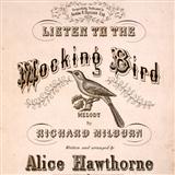 Download or print Alice Hawthorne Listen To The Mocking Bird Sheet Music Printable PDF 3-page score for Jazz / arranged Piano, Vocal & Guitar (Right-Hand Melody) SKU: 22660