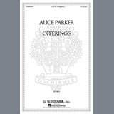 Download or print Alice Parker Offerings Sheet Music Printable PDF 7-page score for Concert / arranged SATB SKU: 97744