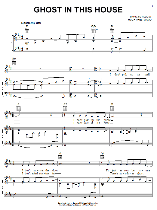 Learn to play Alison Krauss Ghost In This House sheet music for Piano, Vocal & Guitar (Right-Hand Melody) in minutes. Alison Krauss Ghost In This House sheet music notes and chords