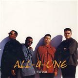 Download or print All-4-One I Swear Sheet Music Printable PDF 1-page score for Pop / arranged Melody Line, Lyrics & Chords SKU: 172654