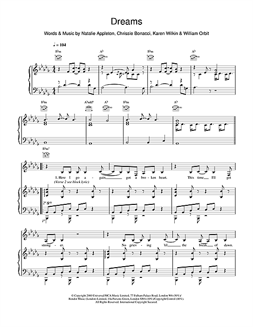 Learn to play All Saints Dreams sheet music for Piano, Vocal & Guitar in minutes. All Saints Dreams sheet music notes and chords