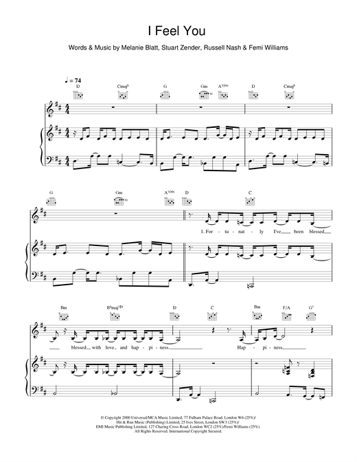 Learn to play All Saints I Feel You sheet music for Piano, Vocal & Guitar in minutes. All Saints I Feel You sheet music notes and chords