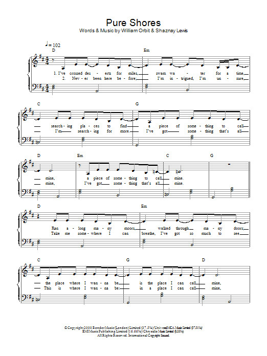 Learn to play All Saints Pure Shores sheet music for Beginner Piano in minutes. All Saints Pure Shores sheet music preview music notes and score for Beginner Piano including 2 page(s)