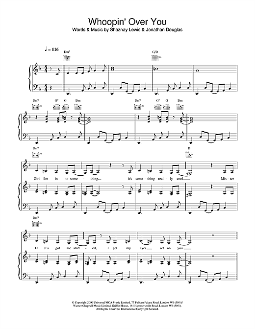 Learn to play All Saints Whoopin' Over You sheet music for Piano, Vocal & Guitar in minutes. All Saints Whoopin' Over You sheet music notes and chords