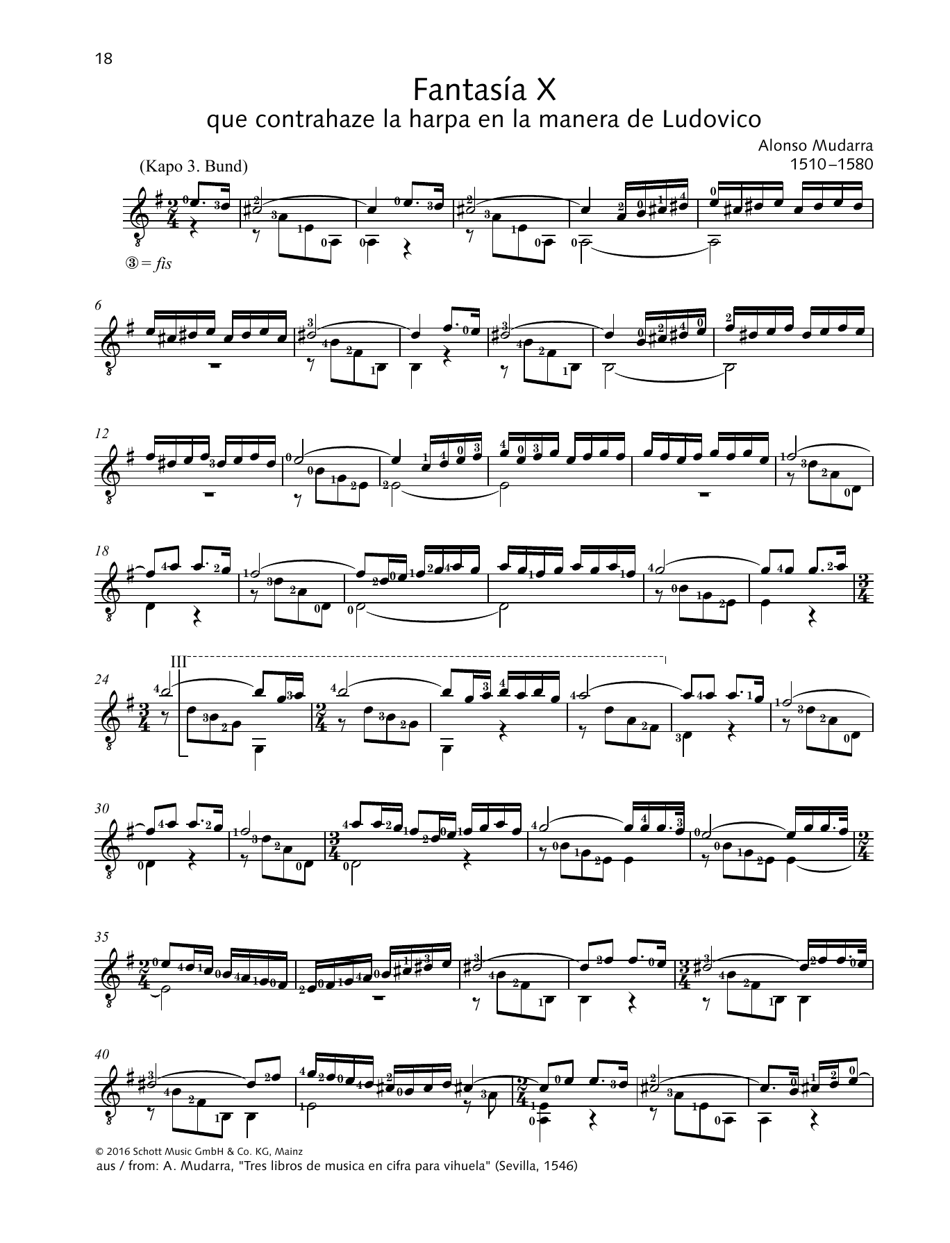 Learn to play Alonso de Mudarra Fantasía X sheet music for Solo Guitar Tab in minutes. Alonso de Mudarra Fantasía X sheet music preview music notes and score for Solo Guitar Tab including 2 page(s)