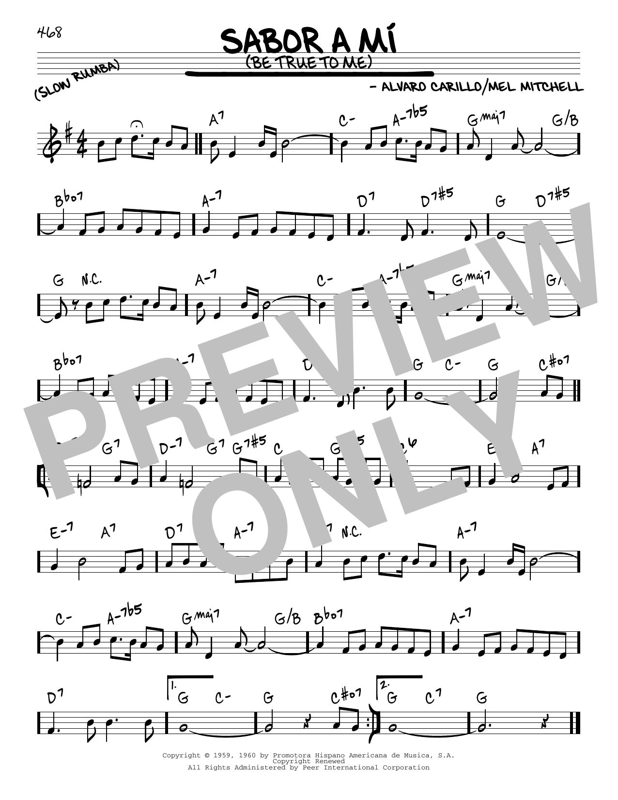 Learn to play Alvaro Carrillo Sabor A Mi (Be True To Me) sheet music for Real Book – Melody & Chords in minutes. Alvaro Carrillo Sabor A Mi (Be True To Me) sheet music preview music notes and score for Real Book – Melody & Chords including 1 page(s)