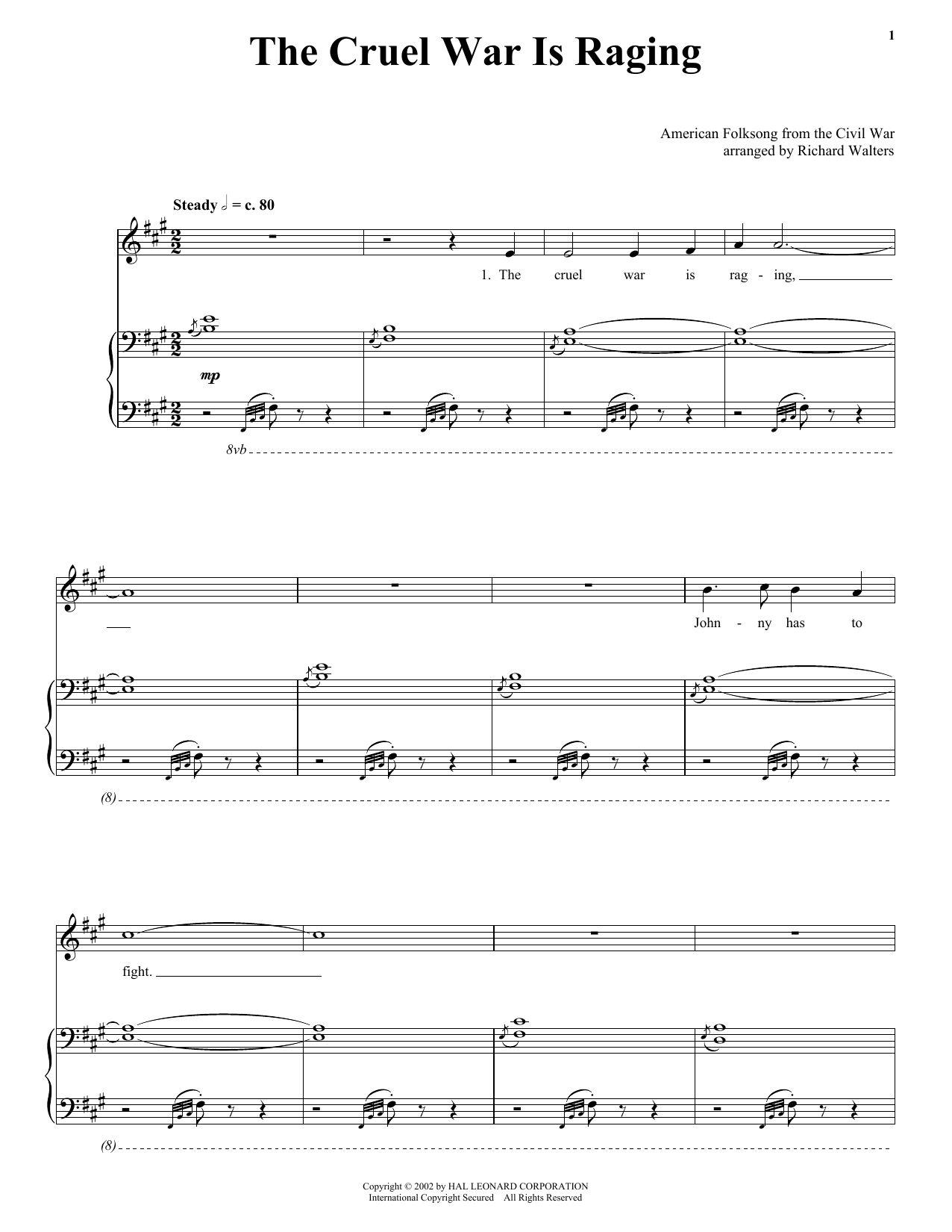 Learn to play Traditional American Folk Song The Cruel War Is Raging sheet music for Piano, Vocal & Guitar (Right-Hand Melody) in minutes. Traditional American Folk Song The Cruel War Is Raging sheet music notes and chords