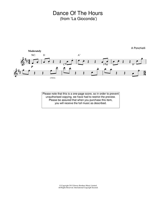 Learn to play Amilcare Ponchielli Dance Of The Hours (from La Gioconda) sheet music for Piano in minutes. Amilcare Ponchielli Dance Of The Hours (from La Gioconda) sheet music notes and chords