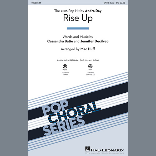 Download or print Mac Huff Rise Up Sheet Music Printable PDF 10-page score for Rock / arranged 2-Part Choir SKU: 199527.