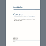 Download or print André Jolivet Concerto for Bassoon, transcription for Bass Clarinet Sheet Music Printable PDF 48-page score for Classical / arranged Bass Clarinet Solo SKU: 1627712