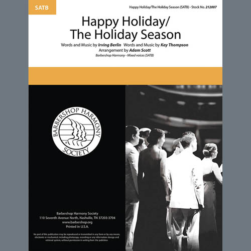 Andy Williams Happy Holiday/The Holiday Season (arr. Adam Scott) pictures Andy Williams Happy Holiday/The Holiday Season (arr. Adam Scott) profile picture