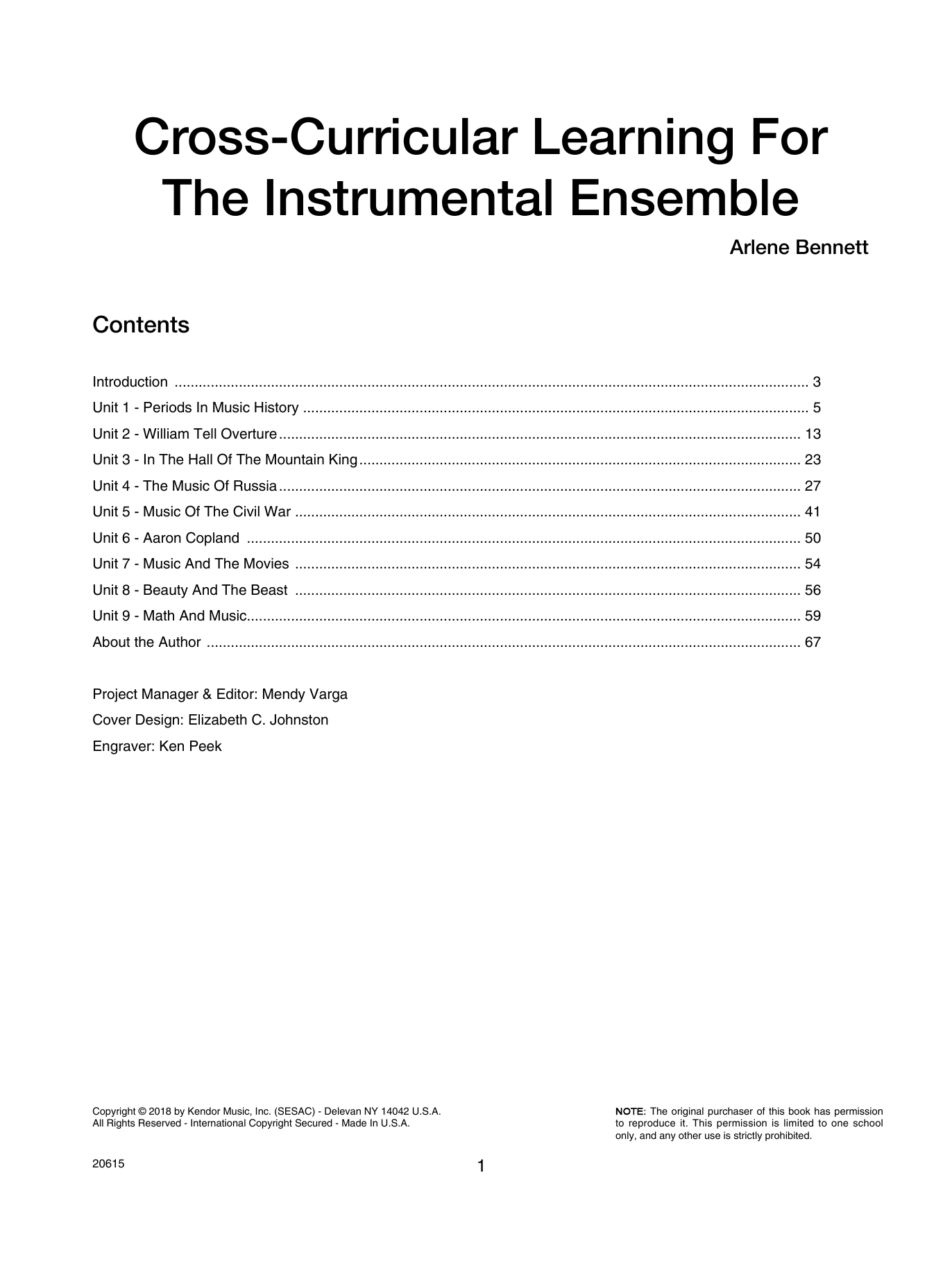 Learn to play Annette Bennett Cross-curricular Learning For The Instrumental Ensemble sheet music for Instrumental Method in minutes. Annette Bennett Cross-curricular Learning For The Instrumental Ensemble sheet music preview music notes and score for Instrumental Method including 67 page(s)