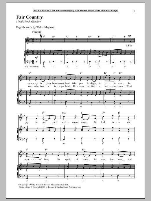 Learn to play Anonymous Fair Country sheet music for Piano in minutes. Anonymous Fair Country sheet music notes and chords