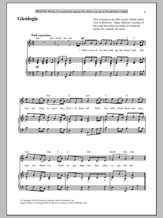 Learn to play Anonymous Glenlogie sheet music for Piano in minutes. Anonymous Glenlogie sheet music notes and chords