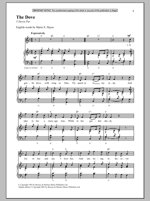 Learn to play Anonymous The Dove sheet music for Piano in minutes. Anonymous The Dove sheet music notes and chords