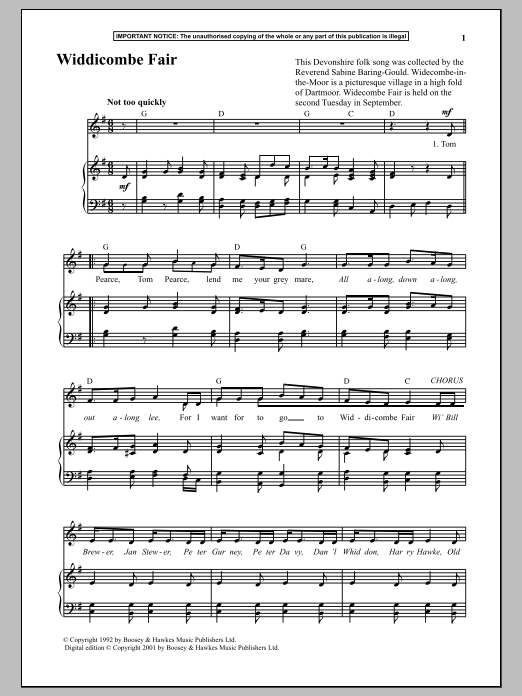 Learn to play Anonymous Widdicombe Fair sheet music for Piano in minutes. Anonymous Widdicombe Fair sheet music notes and chords