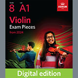 Download or print Antoine Dauvergne Allegro (Grade 8, A1, from the ABRSM Violin Syllabus from 2024) Sheet Music Printable PDF 10-page score for Classical / arranged Violin Solo SKU: 1341732