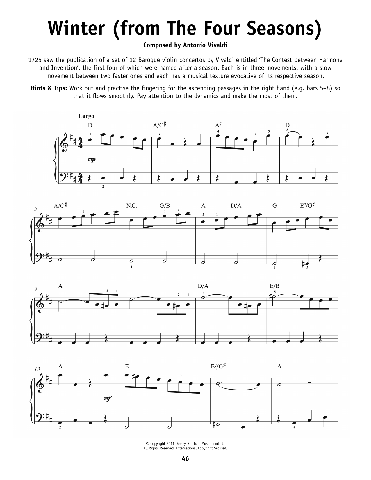Antonio Vivaldi Largo, RV 297 (