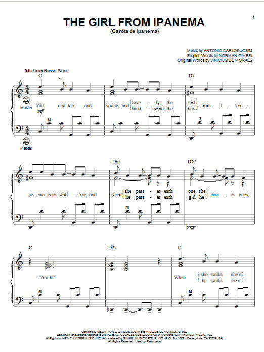 The Girl from Ipanema - Guitar Chords & Strumming Patterns