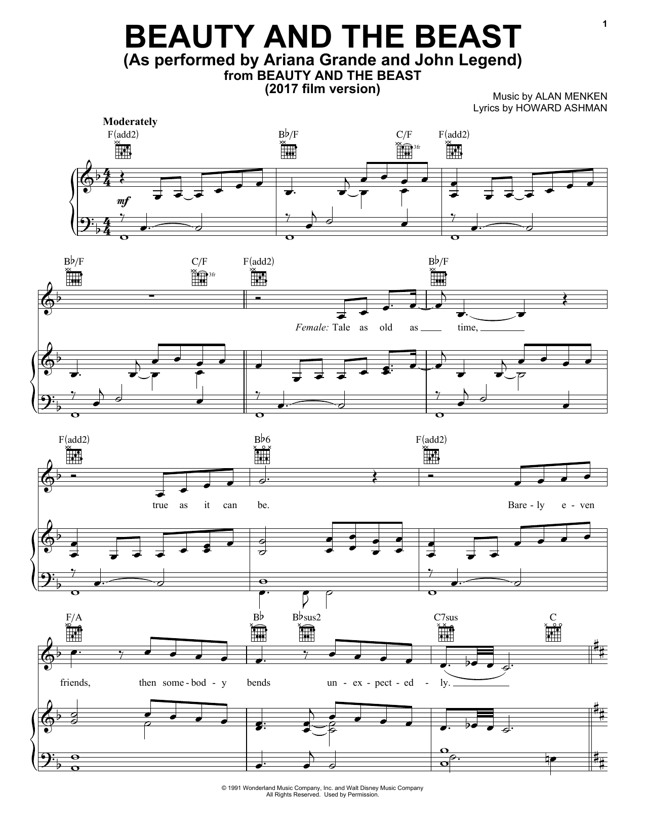 Ariana Grande John Legend Beauty And The Beast Sheet Music Download Pdf Score 181149 (open and click save to download a copy). ariana grande john legend beauty and