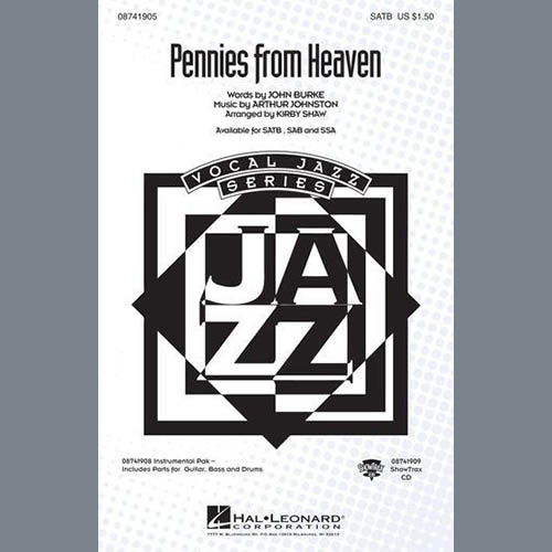 Arthur Johnston Pennies From Heaven (arr. Kirby Shaw) profile picture