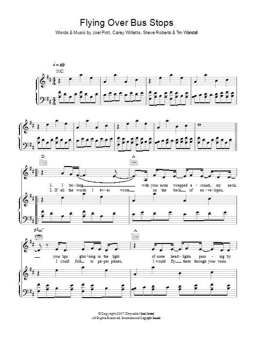Learn to play Athlete Flying Over Bus Stops sheet music for Piano, Vocal & Guitar in minutes. Athlete Flying Over Bus Stops sheet music preview music notes and score for Piano, Vocal & Guitar including 4 page(s)