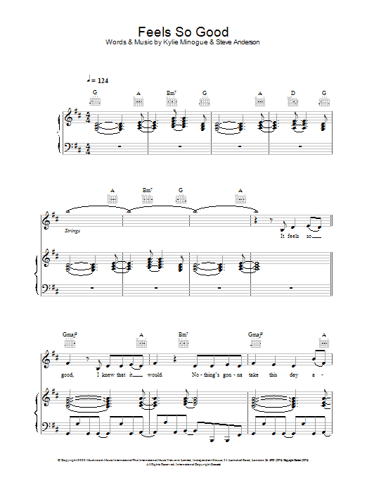 Learn to play Atomic Kitten Feels So Good sheet music for Piano, Vocal & Guitar in minutes. Atomic Kitten Feels So Good sheet music preview music notes and score for Piano, Vocal & Guitar including 6 page(s)