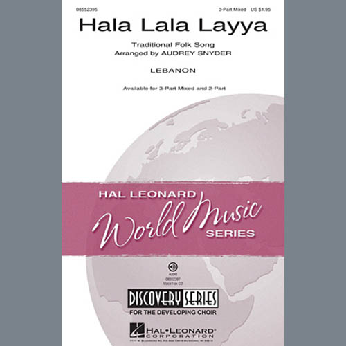 Download or print Audrey Snyder Hala Lala Layya Sheet Music Printable PDF 13-page score for Concert / arranged 2-Part Choir SKU: 89133.