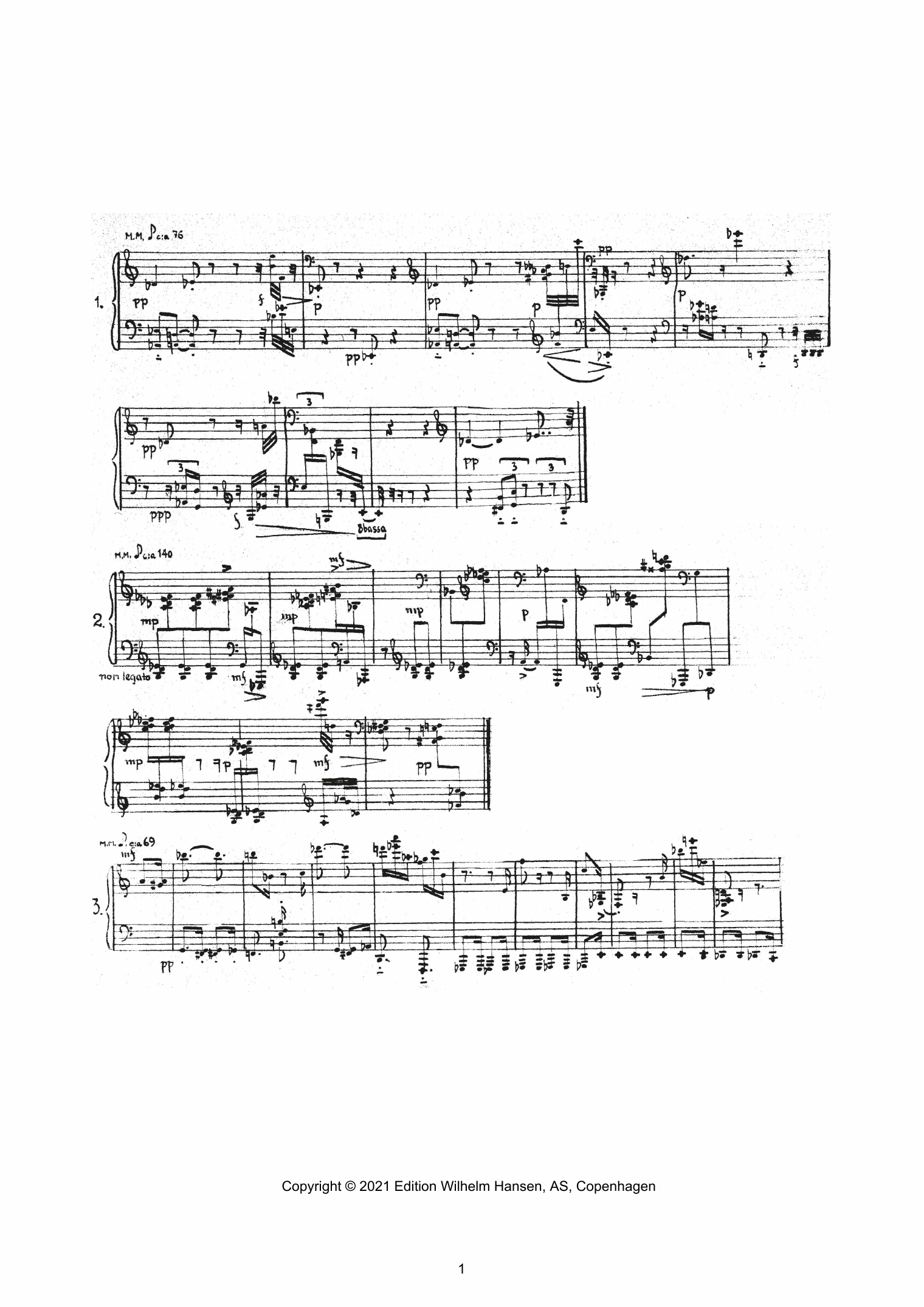 Axel Borup-J?sen Impressioner (Impressions) sheet music, chords, lyrics - Printable PDF for Piano Solo