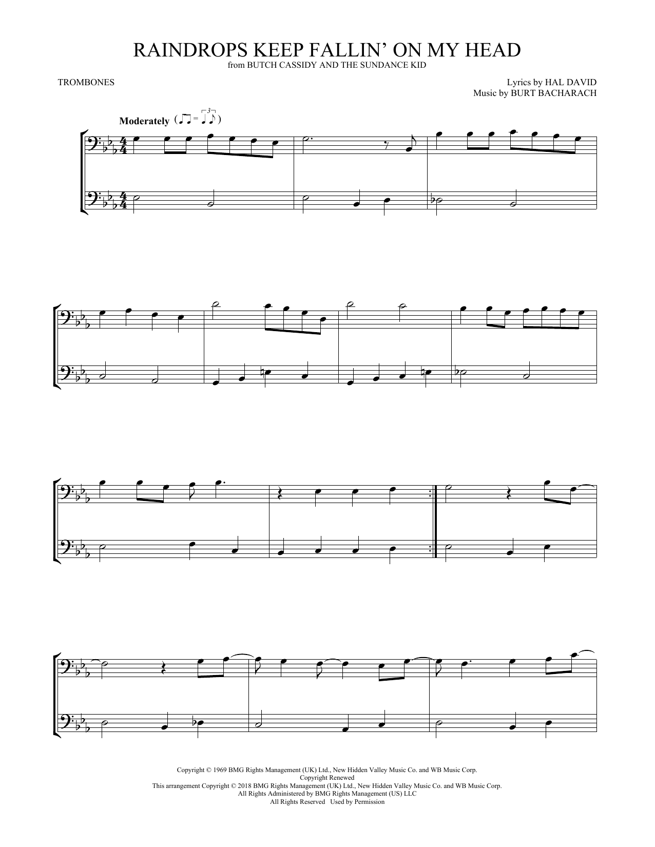 Learn to play B.J. Thomas Raindrops Keep Fallin' On My Head sheet music for Easy Piano in minutes. B.J. Thomas Raindrops Keep Fallin' On My Head sheet music preview music notes and score for Easy Piano including 3 page(s)