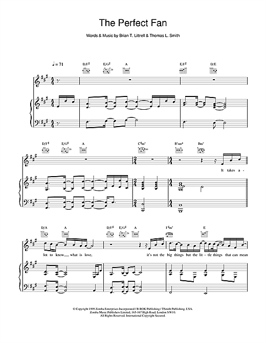 Learn to play Backstreet Boys The Perfect Fan sheet music for Piano, Vocal & Guitar in minutes. Backstreet Boys The Perfect Fan sheet music notes and chords