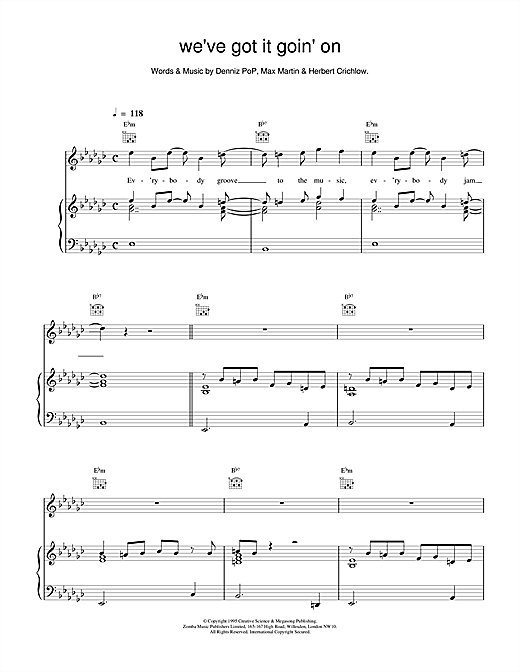 Learn to play Backstreet Boys We've Got It Goin' On sheet music for Piano, Vocal & Guitar (Right-Hand Melody) in minutes. Backstreet Boys We've Got It Goin' On sheet music notes and chords
