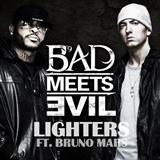 Download or print Bad Meets Evil Lighters (feat. Bruno Mars) Sheet Music Printable PDF 10-page score for Hip-Hop / arranged Piano, Vocal & Guitar (Right-Hand Melody) SKU: 111527
