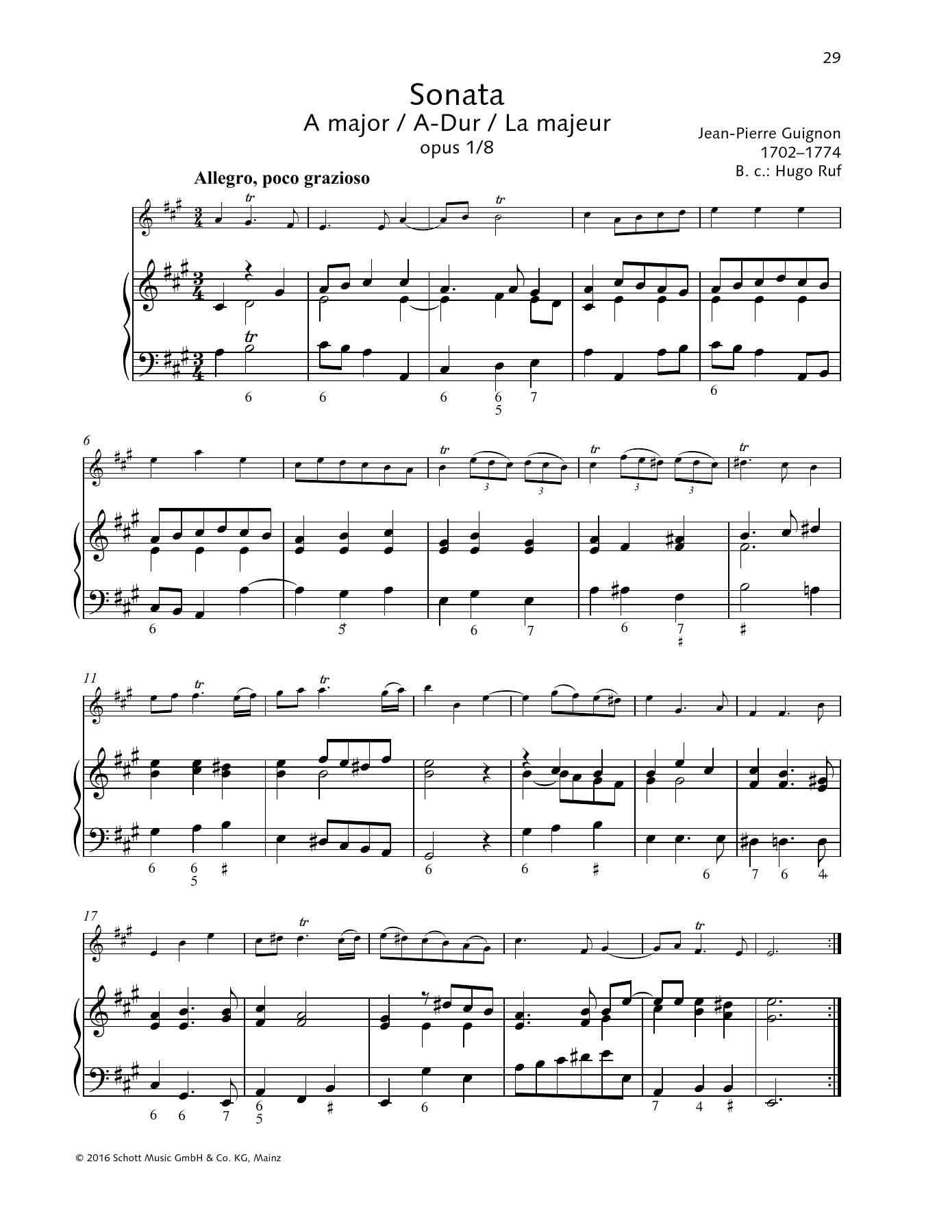 Learn to play Baldassare Galuppi Sonata A Major sheet music for String Solo in minutes. Baldassare Galuppi Sonata A Major sheet music preview music notes and score for String Solo including 11 page(s)