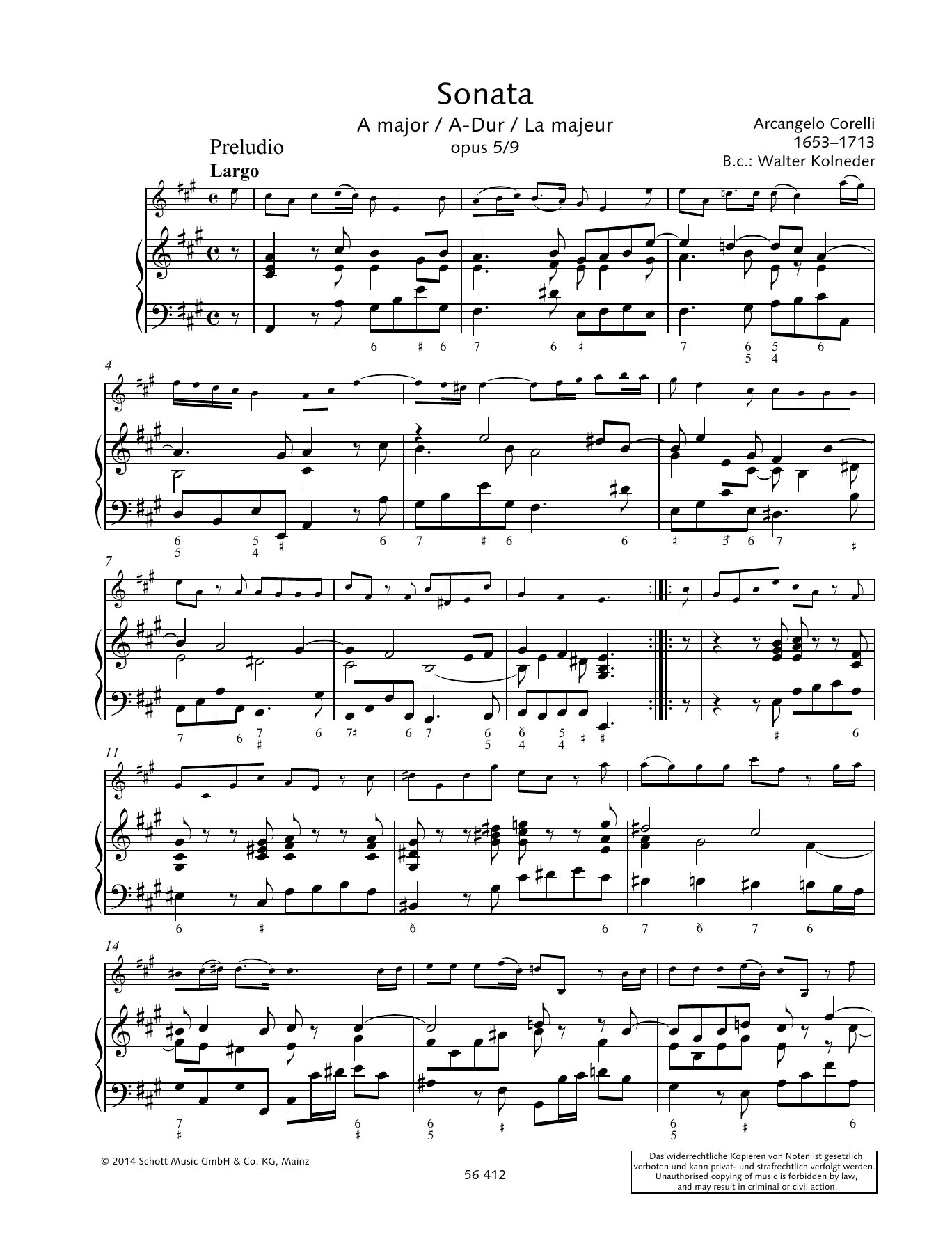Learn to play Baldassare Galuppi Sonata A Major sheet music for String Solo in minutes. Baldassare Galuppi Sonata A Major sheet music preview music notes and score for String Solo including 11 page(s)