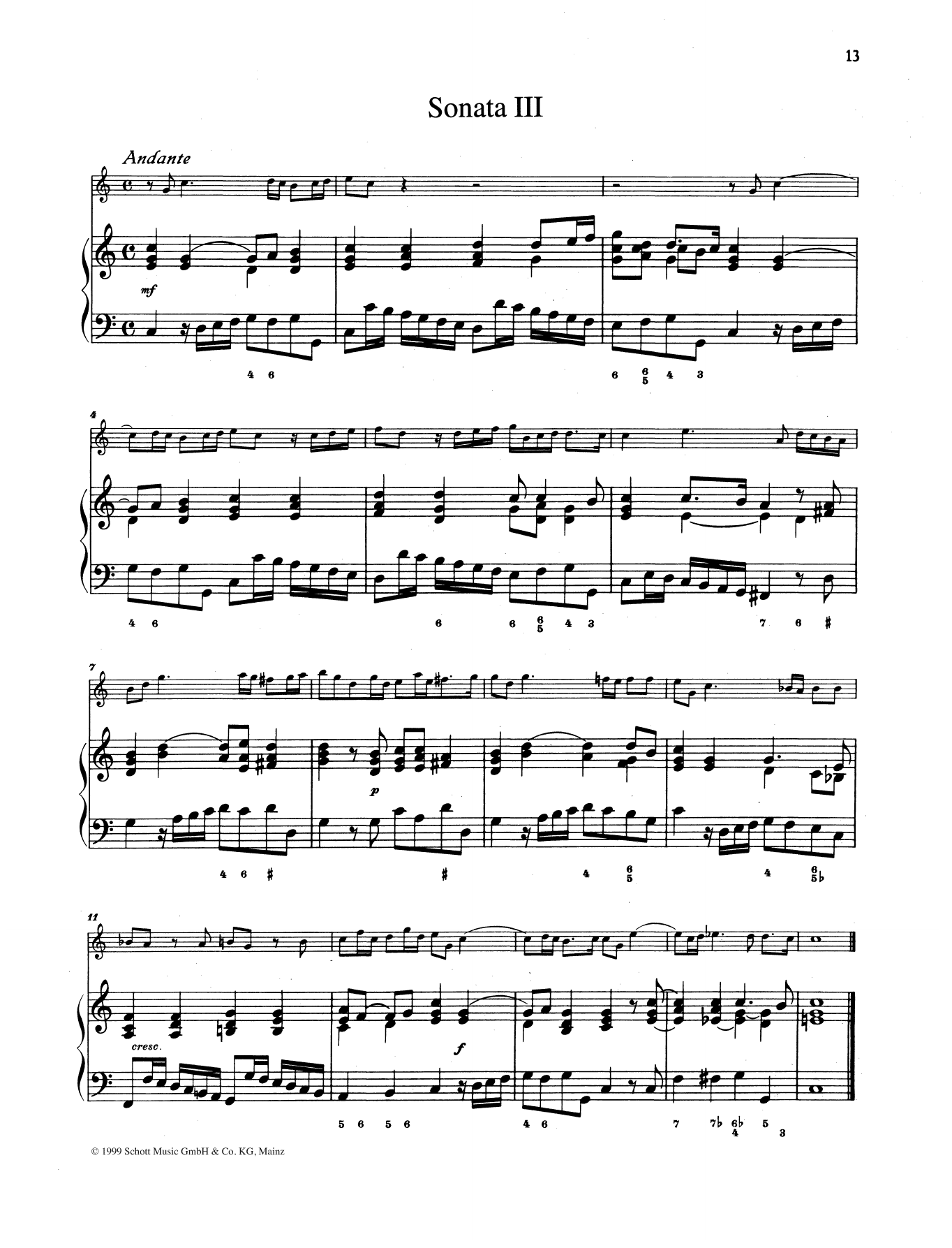 Learn to play Baldassare Galuppi Sonata No. 3 sheet music for String Solo in minutes. Baldassare Galuppi Sonata No. 3 sheet music preview music notes and score for String Solo including 8 page(s)