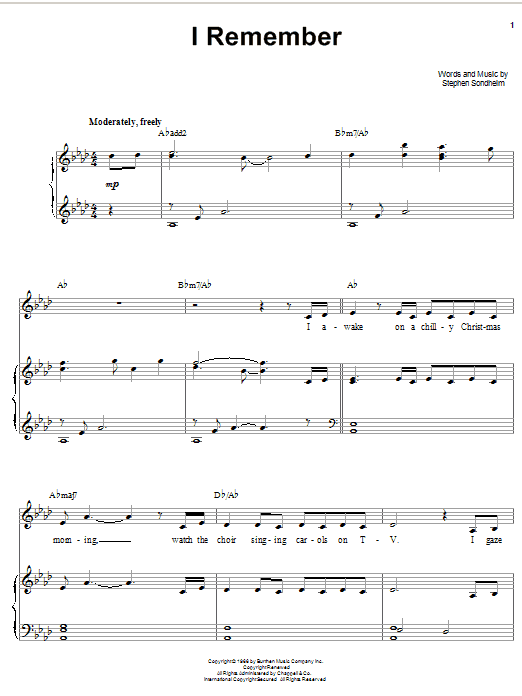 Learn to play Barbra Streisand I Remember sheet music for Piano, Vocal & Guitar (Right-Hand Melody) in minutes. Barbra Streisand I Remember sheet music notes and chords